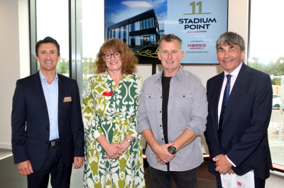 Referee kicks off first viewing of contemporary new offices at Stadium Point