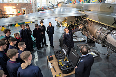 Supersonic link-up with RAF Cosford for aviation students