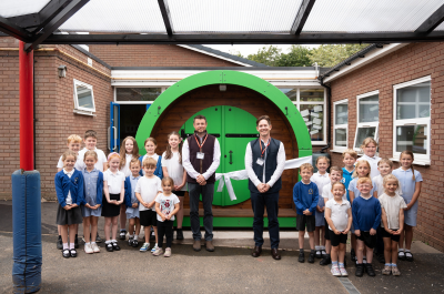 Outdoor reading is transformed at Wheaton Aston school’s newly donated facility 
