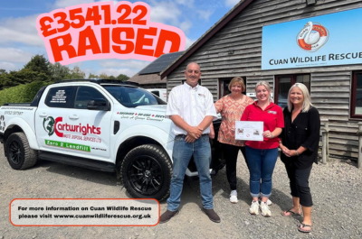 Team Cartwrights Raises £3,541 for Cuan Wildlife Rescue at Telford Krazy Races