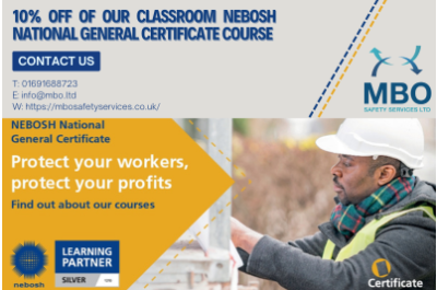 10% OFF OF OUR CLASSROOM NEBOSH NATIONAL GENERAL CERTIFICATE COURSE