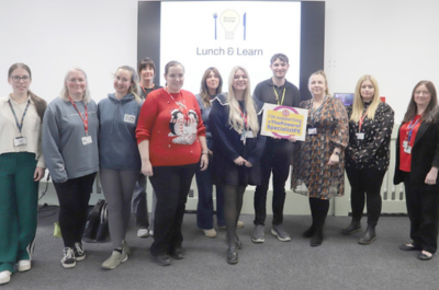 Derwen College celebrates supportive employers at first Lunch and Learn event