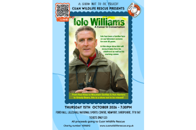 Lolo Williams Talk - A Career in Conservation - In Aid of Cuan Wildlife Rescue at Lilleshall Nationa
