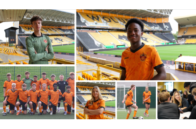 Telford College hosting trials for its Wolves-backed football course