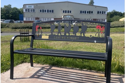 Telford manufacturer's memorial benches honour our armed forces