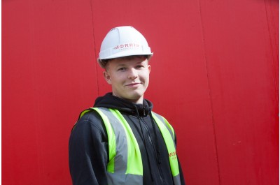 Construction apprentice rises to assistant site manager in new full-time role