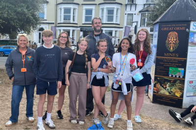 Young people enjoy seaside trip thanks to business donation