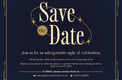 Shrewsbury Town Foundation Gala Dinner