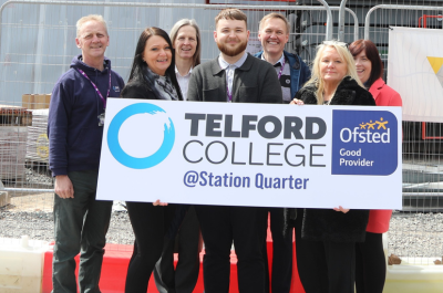 Telford College staff visit their new base at 'Station Quarter'